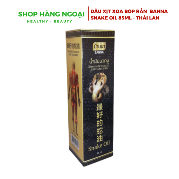 Dầu xịt xoa bóp rắn Banna Snake Oil 85ml Thái Lan