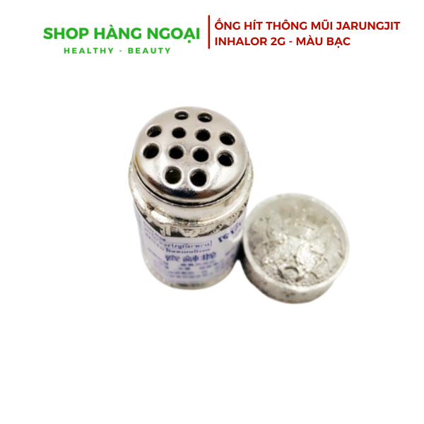 Ống hít thông mũi Jarungjit Inhalor 2g - màu bạc