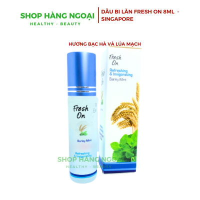 Dầu Fresh On 8ml Singapore - hương bạc hà và bông lúa mạch
