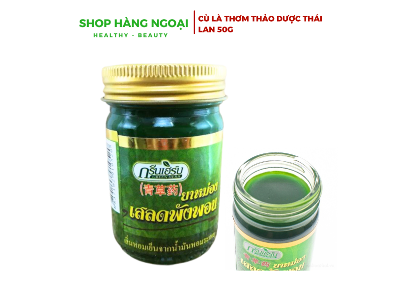 Dầu cù là xanh thảo dược Thái 50G, Balm Clinacanthus Nutans Green Herb