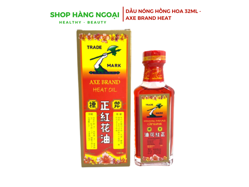 Dầu Hồng Hoa Hiệu Cây Búa 32ml - Axe Brand Heat Oil