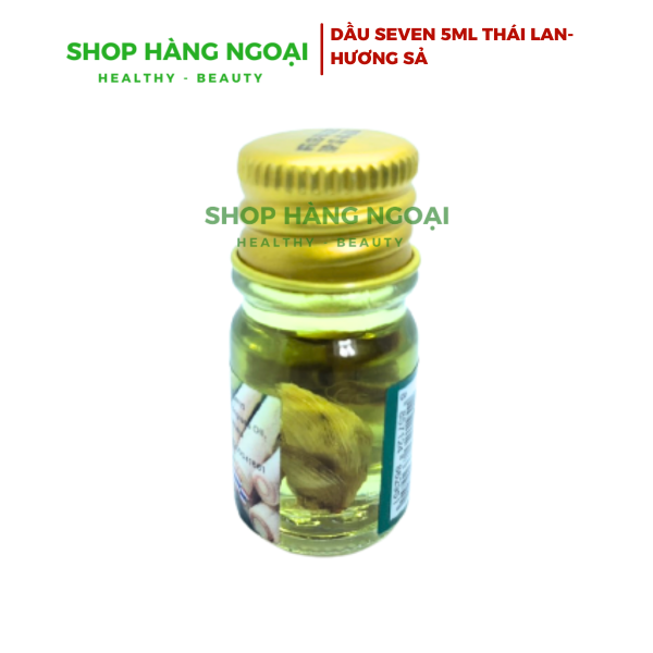 Dầu thảo dược Seven 5ml Thái Lan, hương sả - Combo 12 chai