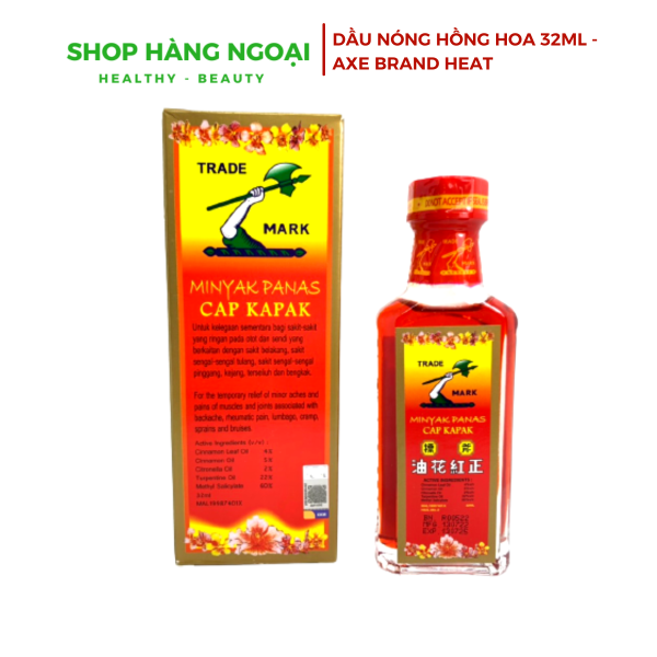 Dầu Hồng Hoa Hiệu Cây Búa 32ml - Axe Brand Heat Oil