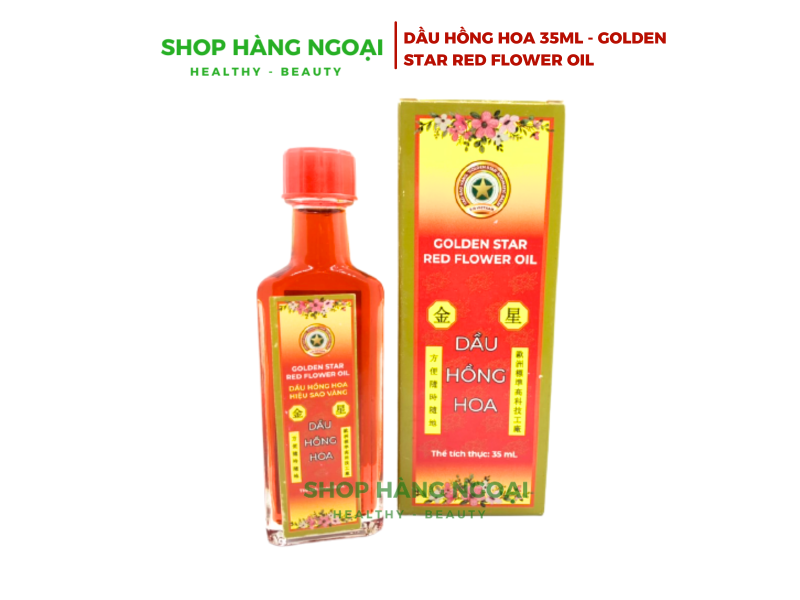 Dầu Hồng Hoa 35ml - Golden Star Red Flower Oil