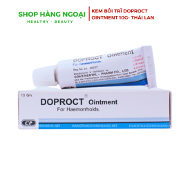 Doproct ointment 10g Thái Lan - Kem bôi trĩ nội, ngoại
