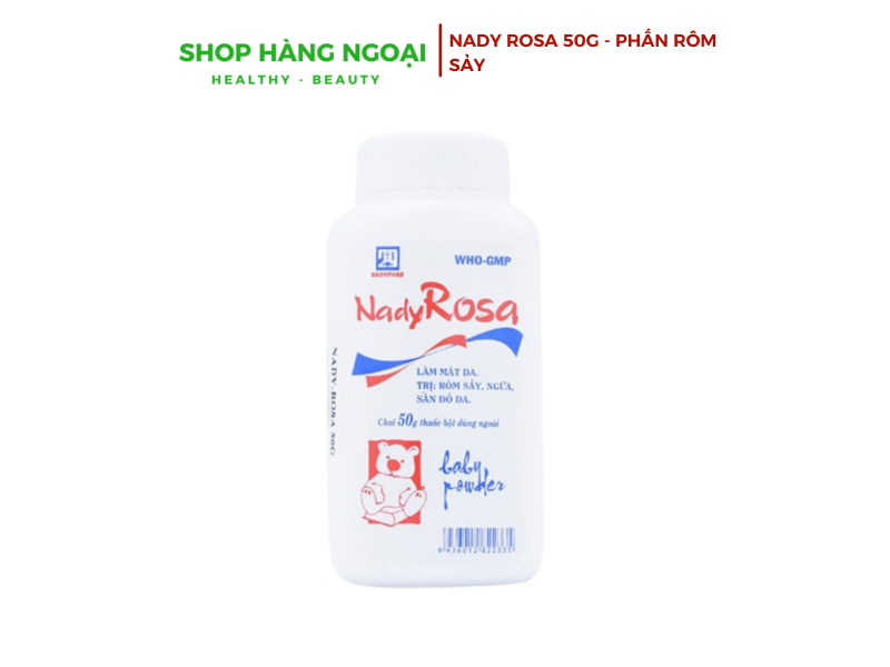 NadyRosa 50g -  làm mát da, trị rôm sảy 
