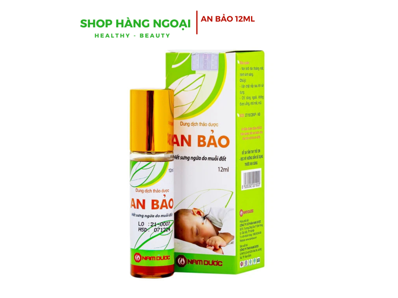 An Bảo 12ml - Chai Lăn hết sưng ngứa do muỗi đốt
