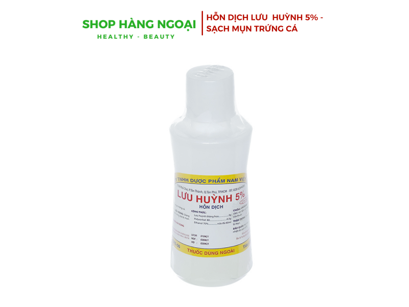 Hỗn dịch Lưu Huỳnh 5% - chai 60ml