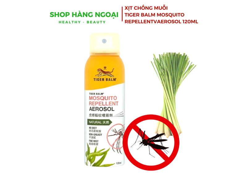 Xịt chống muỗi Tiger Balm mosquito repellent aerosol 120ml