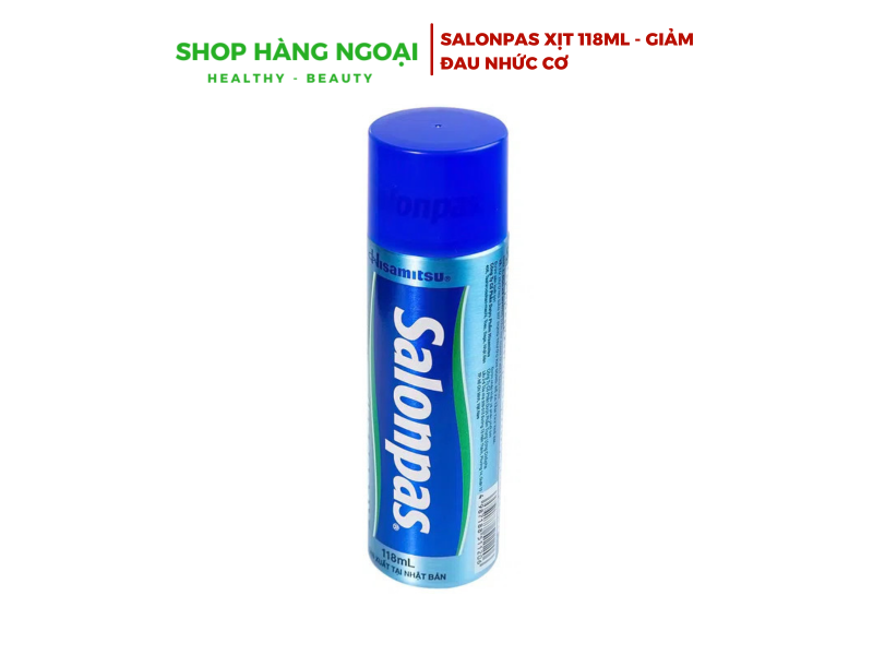 Salonpas Jet Spray  xịt giảm đau, kháng viêm chai 118ml