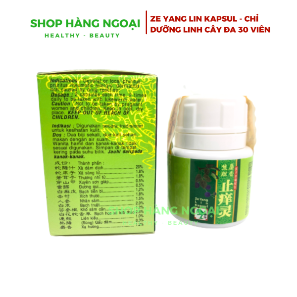 Ze yang Lin Kapsul - Chỉ dưỡng linh 30 viên