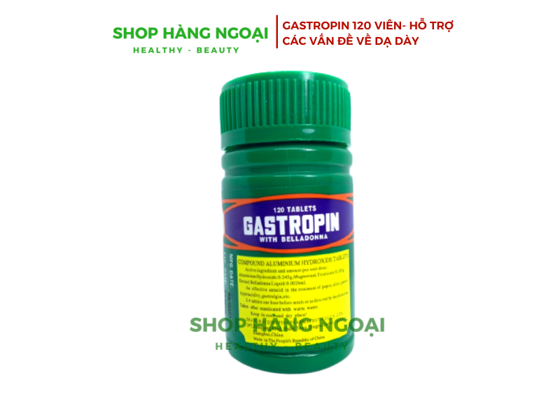 Gastropin 120 viên, hỗ trợ các vấn đề về dạ dày, viêm loét bao tử