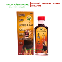 Dầu nóng xoa bóp Sư Tử đỏ hiệu Lá Sen 60ml