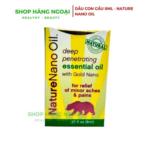 Dầu gió Nature Nano Oil 8ml hiệu Con Gấu