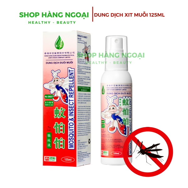 Dung dịch đuổi muỗi Di Hào 125ml , hương gừng, hương sả