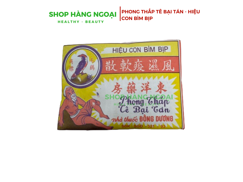 Phong thấp tê bại tán hiệu con Bìm Bịp