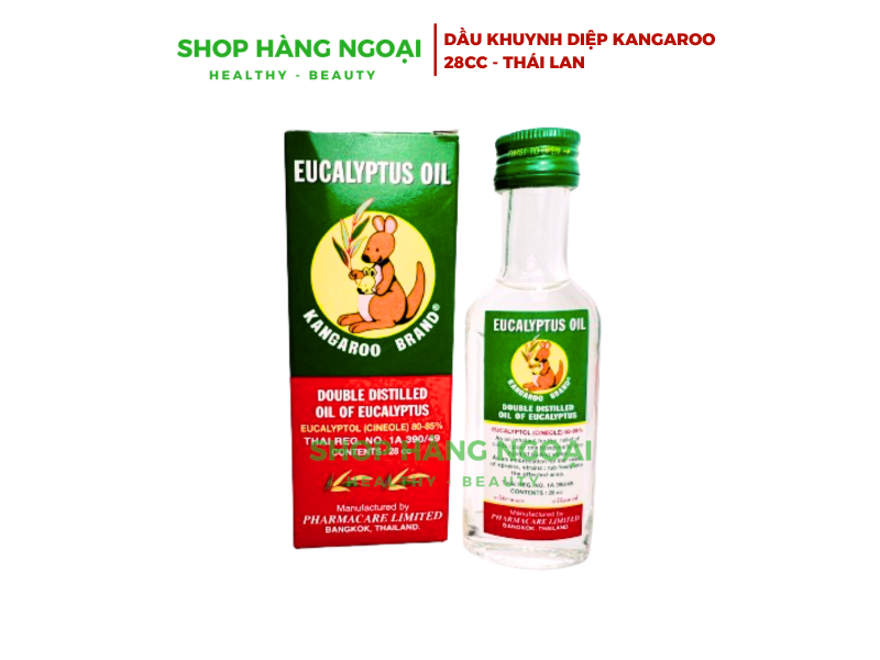 Dầu khuynh diệp hiệu Kangaroo 28ml - Eucalyptus Oil Kangaroo Brand