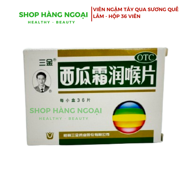 Viên ngậm Tây Qua Sương Quế Lâm hộp 36 viên