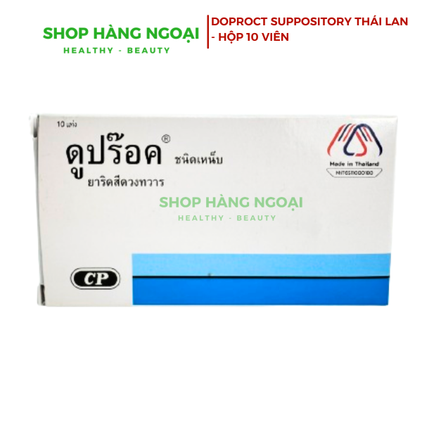 Viên đặt trị trĩ Doproct Thái Lan 10 Viên