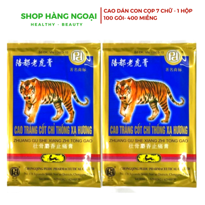 Cao dán con cọp 7 chữ  - 100 gói 400 miếng