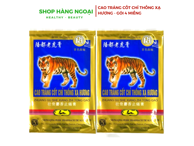 Cao tráng cốt chỉ thống xạ hương gói 4 miếng