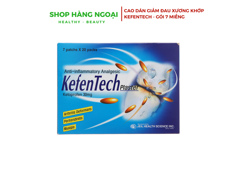 Kefentech plaster Hàn Quốc -  Cao dán xương khớp