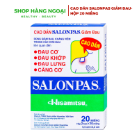 Cao dán Salonpas giảm đau nhức - hộp 20 miếng
