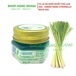Dầu cù là sả xua đuổi muỗi Thái Lan 20g- Green Herb Citronella Balm 20g