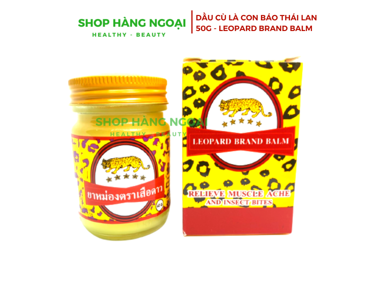 Dầu cù là con Báo Thái Lan 40g - Leopard Brand Balm