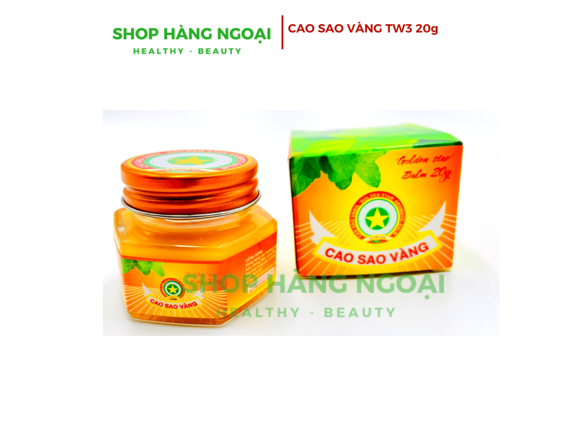 Cao Sao Vàng  TW3 20g  - Golden star balm 20gram