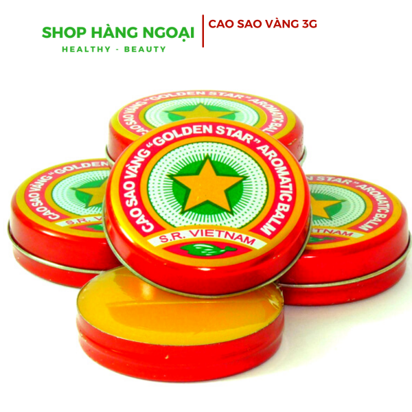 Cao Sao Vàng 3g, ngôi sao 5 cánh -Golden Star Balm 3g