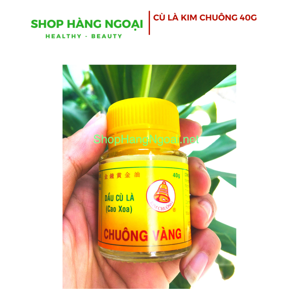 Dầu cù, cao xoa là Chuông Vàng 40gram