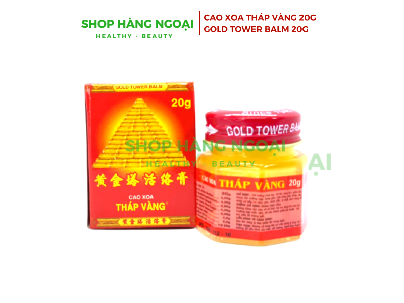 Cao xoa Tháp Vàng 20g - Gold tower balm 20g