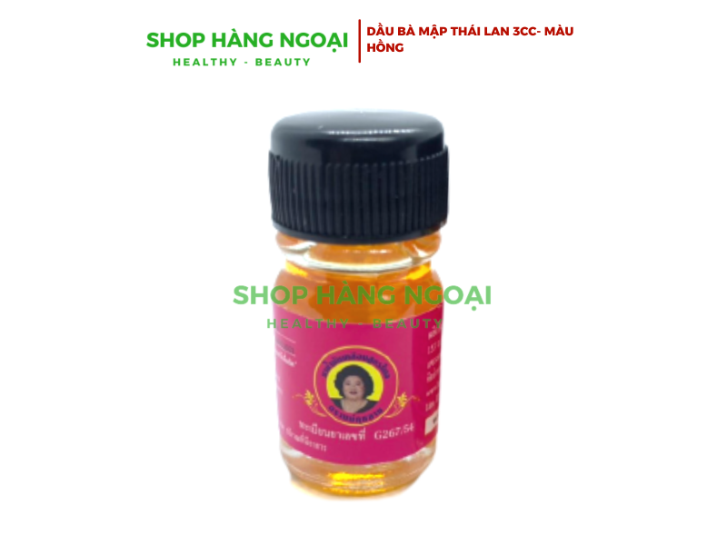 Dầu gió hoa hồng Bà Mập Thái Lan 3cc-  Màu  Hồng