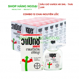 12 Chai Dầu gió thông mũi Vapex HR 5ml Thái Lan