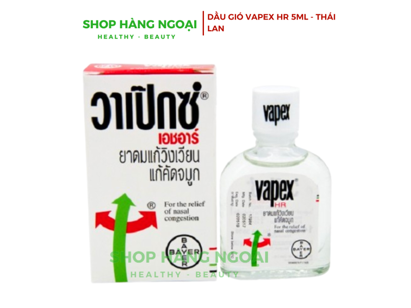 Dầu gió Vapex HR 5ml Thái Lan