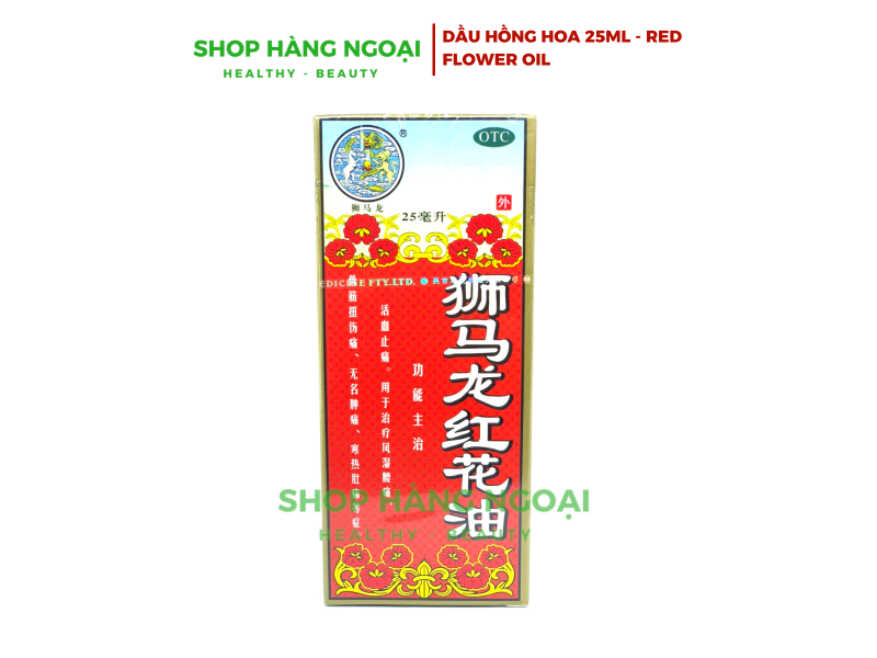Dầu nóng hồng hoa - Red Flower Oil Hung Fah Yeow 25ml