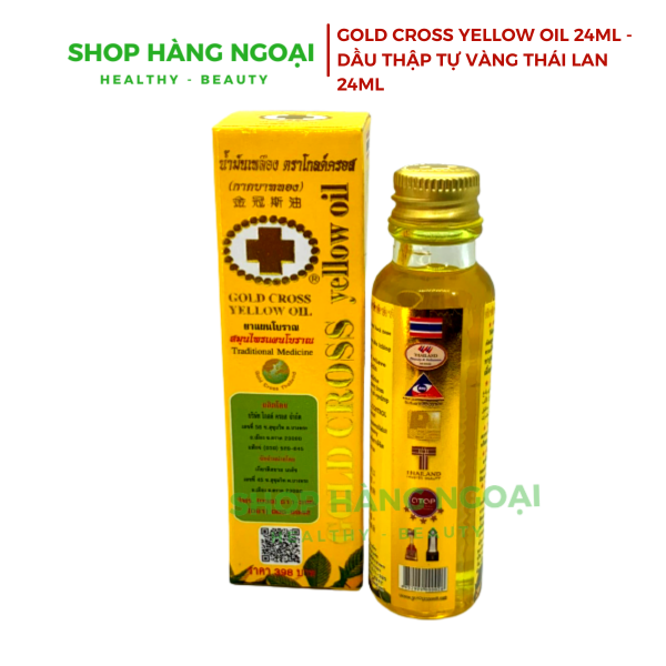 Gold Cross Yellow Oil 24ml - Dầu thập Tự Vàng Thái Lan 24ml