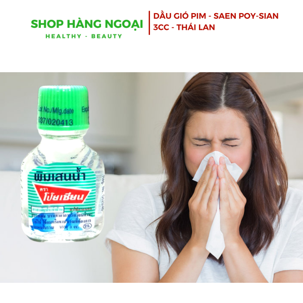 Dầu Gió Poy-Sian Pim-Saen 3cc - Thái Lan