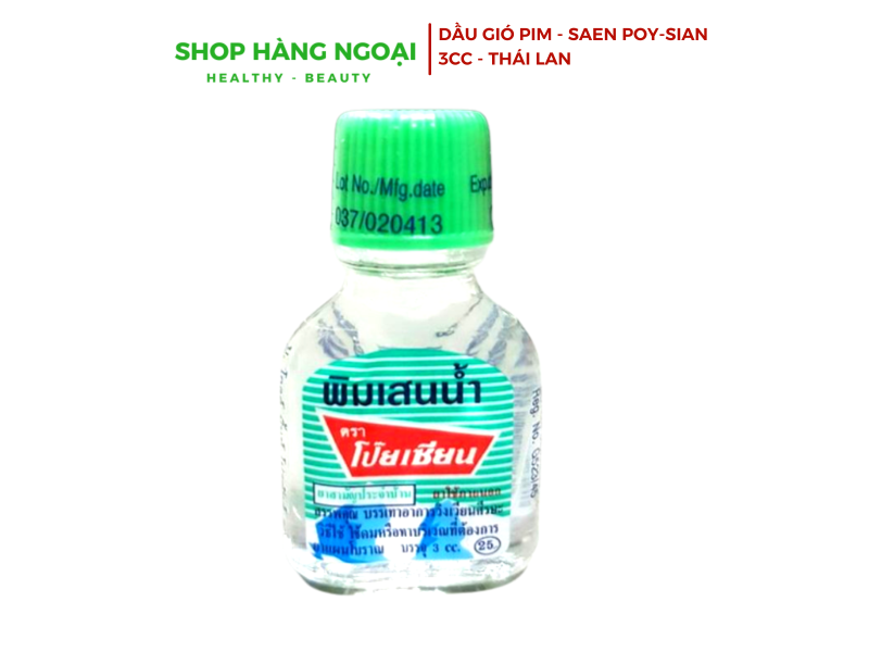 Dầu Gió Poy-Sian Pim-Saen 3cc - Thái Lan