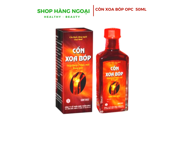Cồn Xoa Bóp OPC 60ml thấp khớp, nhức mỏi, bong gân