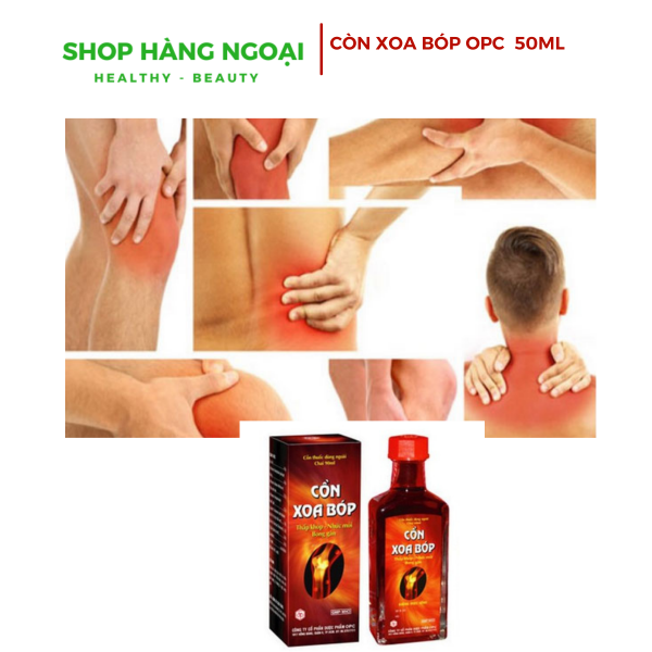 Cồn Xoa Bóp OPC 60ml thấp khớp, nhức mỏi, bong gân