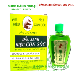 Dầu gió Con Sóc 24ml - Squirrel Brand Medicated Oil 24ml