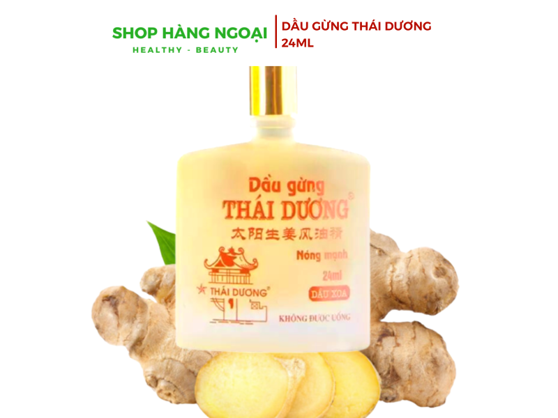 Dầu gừng Thái Dương 24ml nóng mạnh
