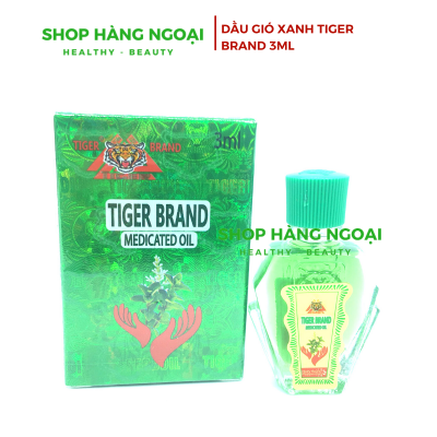 Dầu gió xanh Tiger 3ml - Tiger brand Medicated Oil 3ml