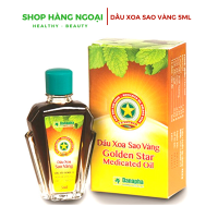 Dầu xoa Sao Vàng 5ml - Golden Star medicated oil 5ml