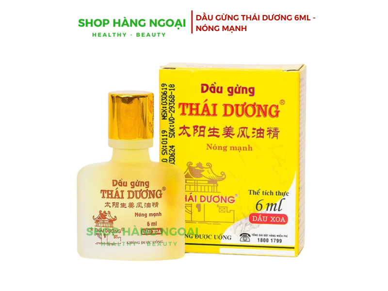 Dầu gừng Thái Dương 6ml