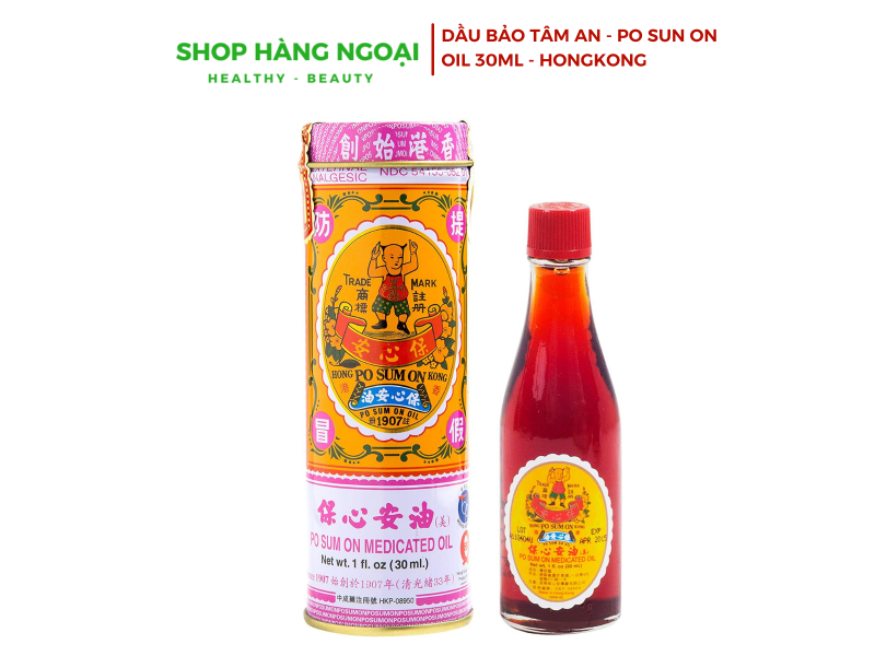 Dầu Bảo Tâm An Hongkong - Po Sum On Medicated oil 30ml Hong Kong