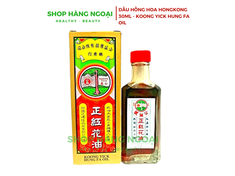 Dầu nóng hồng hoa Hongkong 30ml- Koong Yick Hung Fa Oil 30ml