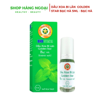 Dầu xoa bi lăn Golden Star bạc hà 5ml
